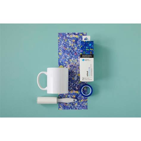 2008891 - Cricut Infusible Ink Pattern Sheet Blue Paint Splash 2pc; 2 Infusible Ink™ Transfer Sheets ideal for Cricut Mug Press™ designs 4.5” x 12” (11.4 cm x 30.5 cm); Produces vibrant, pro-quality transfers that last a lifetime; Requires compatible Infusible Ink blank (sold separately) and Cricut Mug Press™, Cricut EasyPress®, or heat press; Transferred inks never flake, peel, crack, or wrinkle; Carefully follow instructions at help.cricut.com